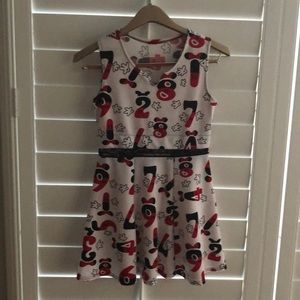 Cute woman mini dress